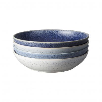 Denby Studio Blue 4 Piece Pasta Bowl Set