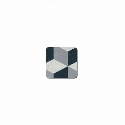 Denby Studio Grey Geometric Square Coasters Set of 6