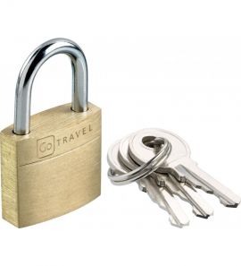 Go Travel Brass Suitcase Padlock