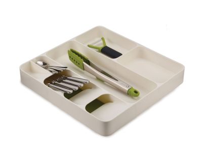 Joseph Joseph DrawerStore Cutlery Utensil Gadget Organiser-Green/White