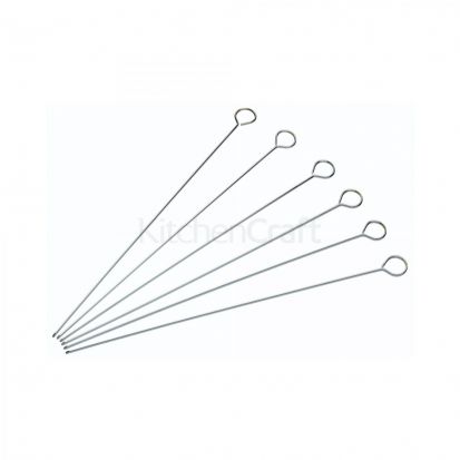 KitchenCraft Pack of Six 30cm Flat Sided Skewers
