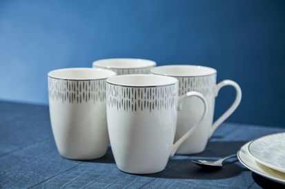 Simply Home Silver 4 Piece Mug Set