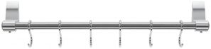 Stellar Premium Stainless Steel 42cm Hanging Rack and Six Hooks