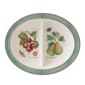 Wedgwood Sarah's Garden Green Oval Divided Dish