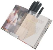 Stellar James Martin 5 Piece Knife Block Set and Recipe Book Holder
